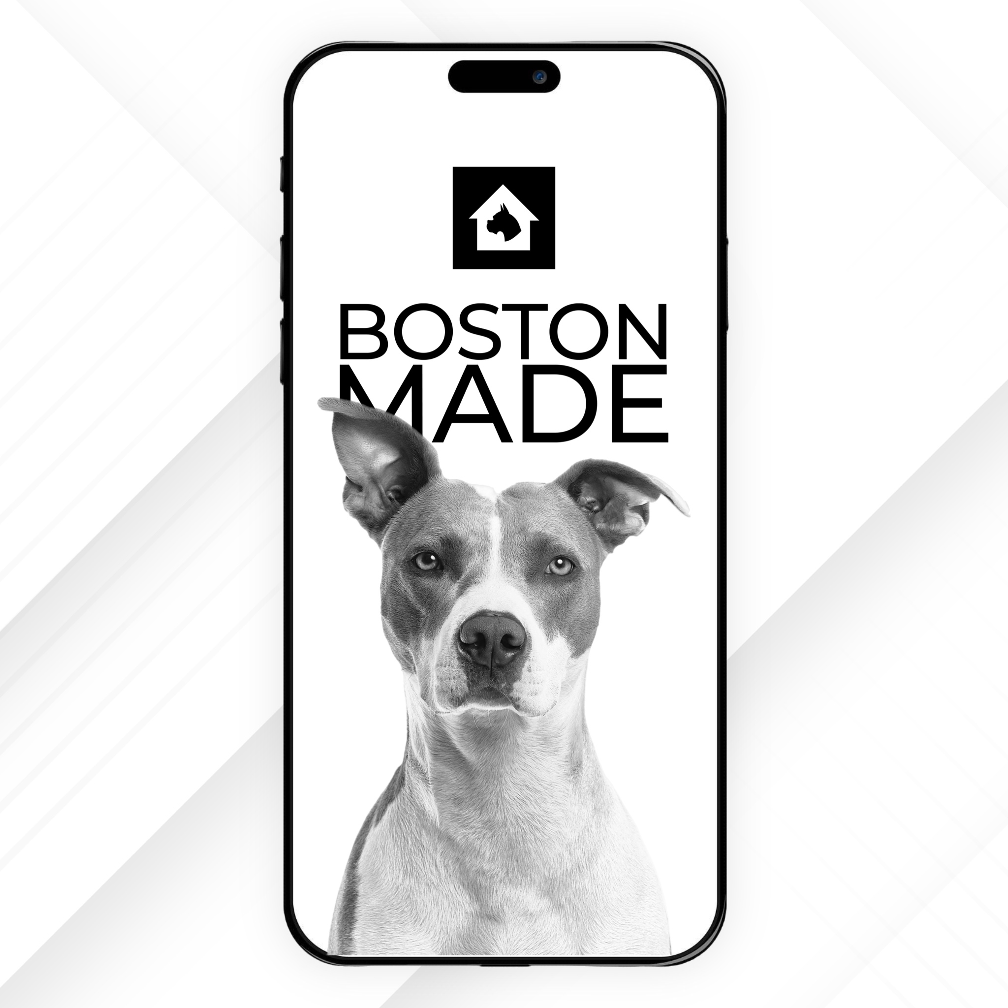 The Boston Made App on a phone