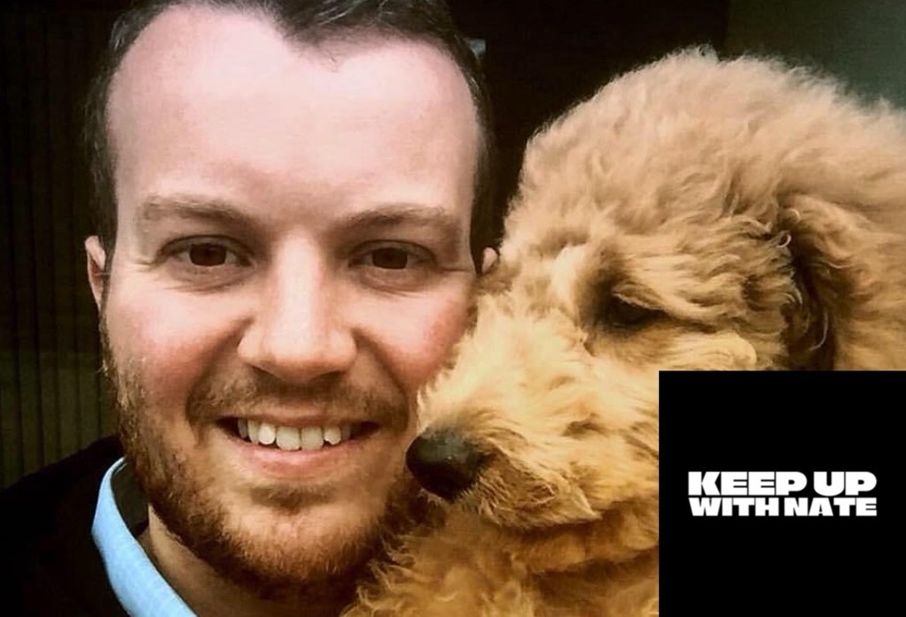 Nathan Strickland with Boston the GoldenDoodle